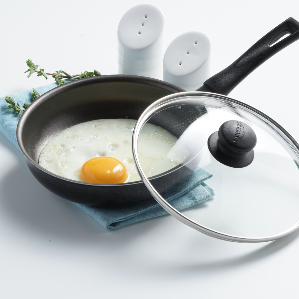 UNIVERSAL EGG FRYING PAN 5,5¨+ GLASS LID – CACEROLA PARA HUEVOS 14